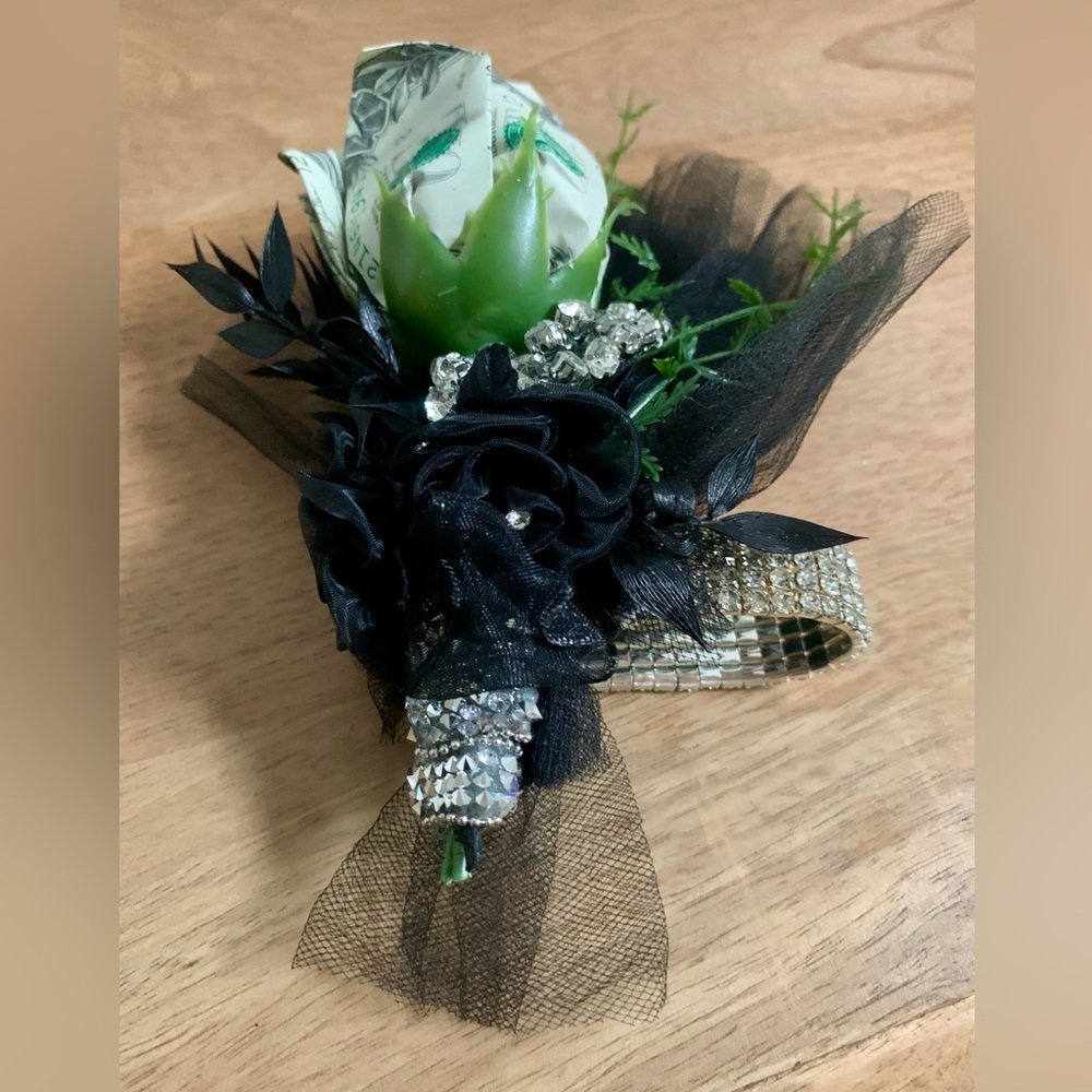 Custom Cash Petal Rose Corsage And Boutonniere